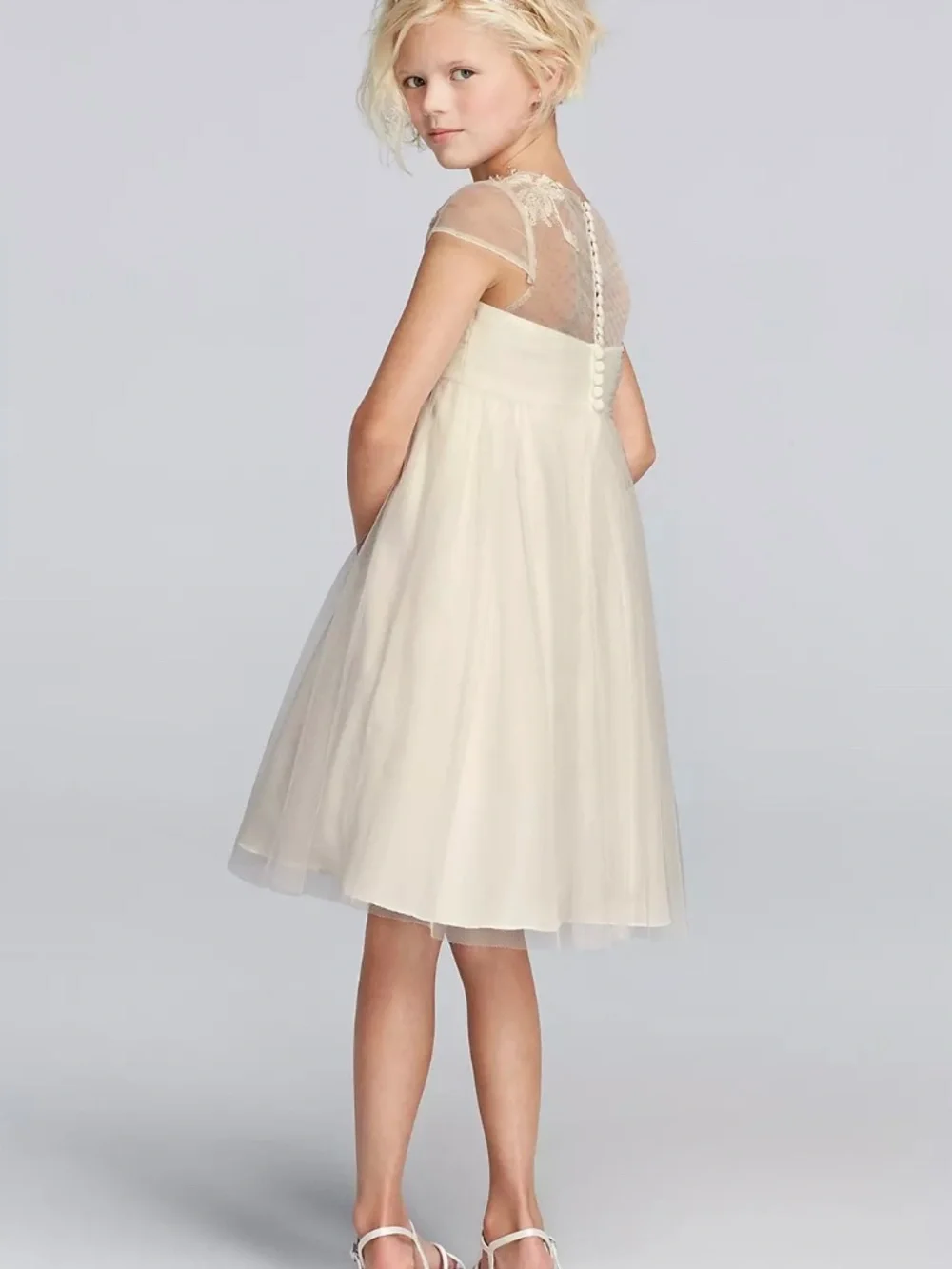 DAVID’S BRIDAL flower girl dress - Picture 4 of 8